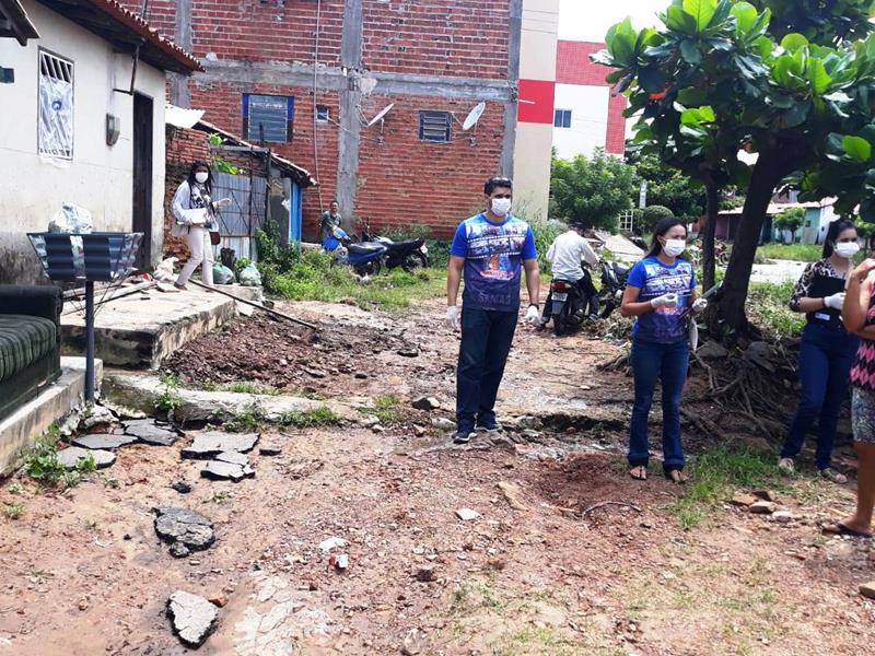 Equipe da SEMAS visita famílias do Bairro Chapadinha que também tiveram prejuízos com o rompimento da barragem  - Imagem 10