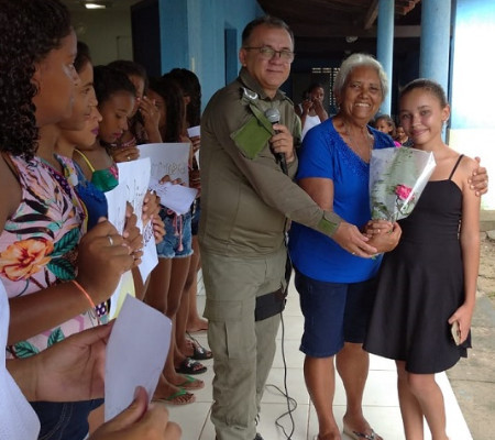 Pelotão Mirim promoveu evento em homenagem ao Dia Internacional da Mulher