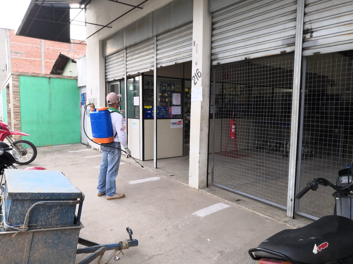 Pontos são desinfetados no combate ao Covid-19 em Monsenhor Gil - Imagem 5