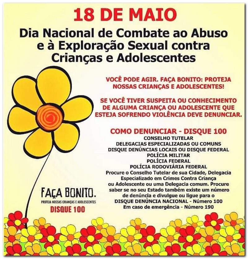 Live 18 de Maio, as 19:00h 