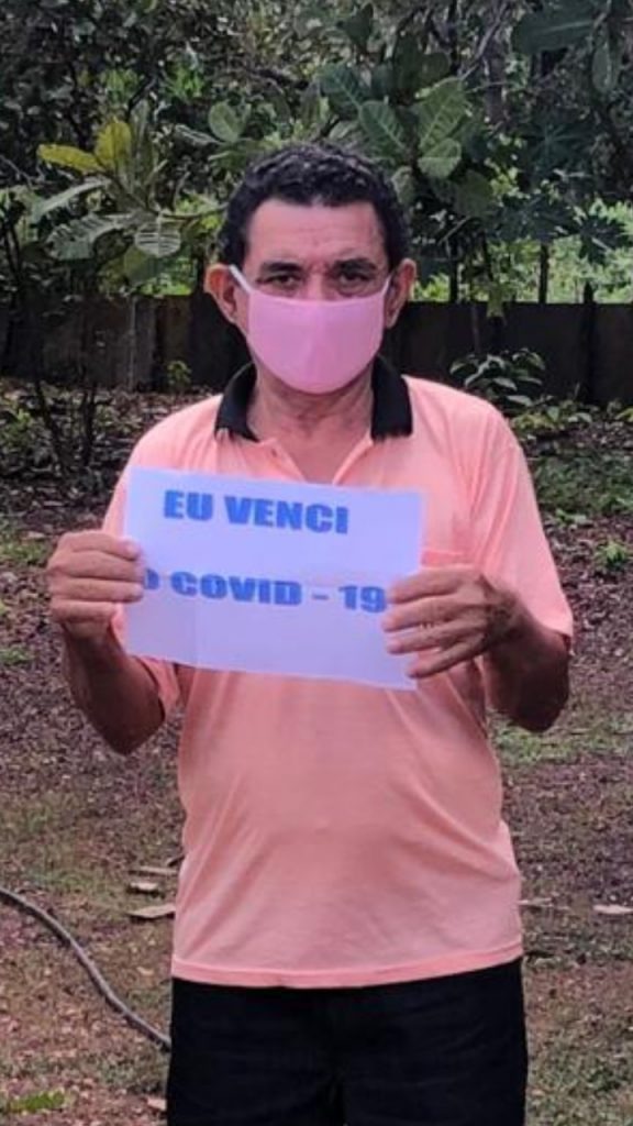 #EuVenci, comemora paciente de Sigefredo Pacheco curado do novo coronavírus
