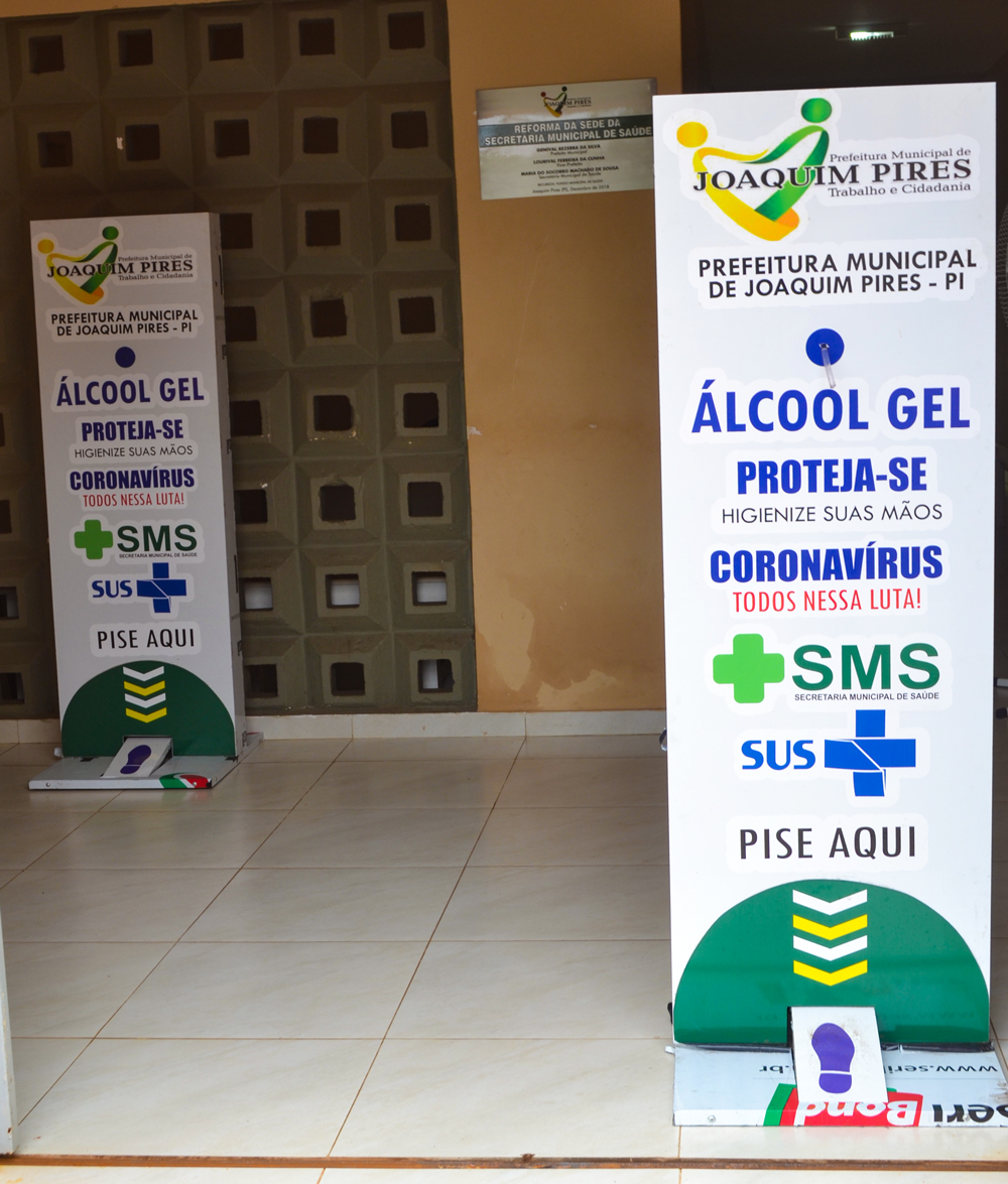 Prefeitura de Joaquim Pires adquire dispensadores com álcool em gel - Imagem 2