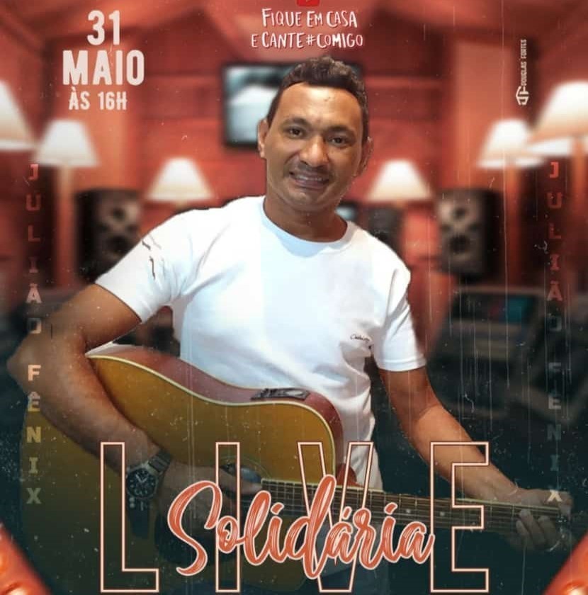 Cantor e compositor campomaiorense Julião Fênix realizará live solidária neste domingo (31/05) para ajudar famílias de músicos regionais 