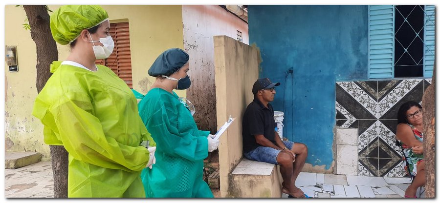 Secretaria de Saúde de Inhuma distribui mascaras e orienta população - Imagem 4