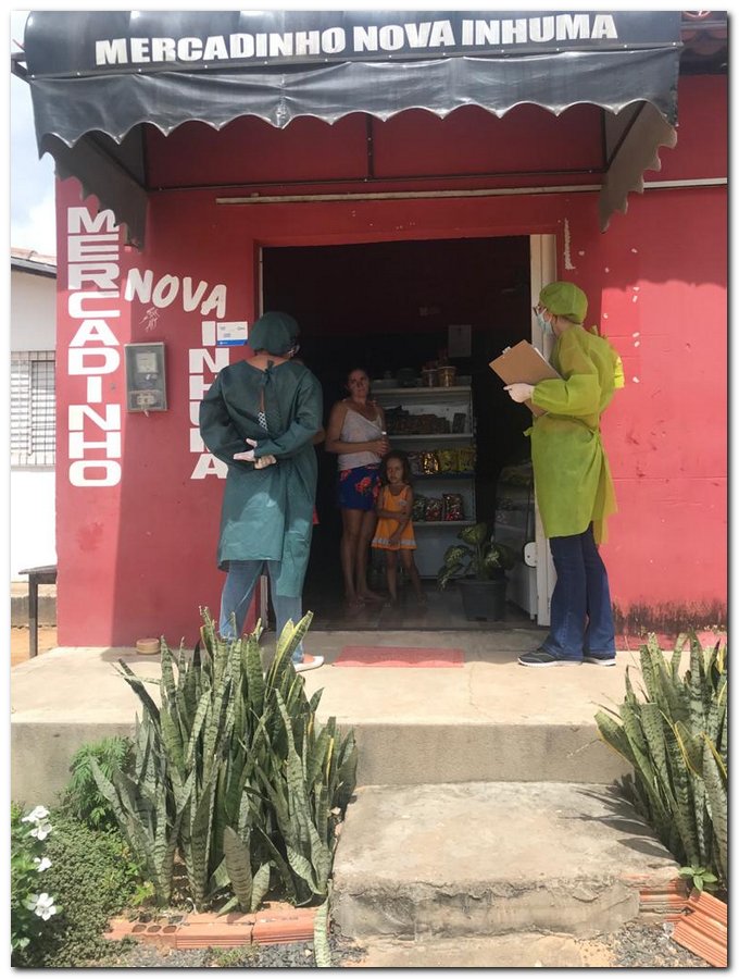 Secretaria de Saúde de Inhuma distribui mascaras e orienta população - Imagem 6