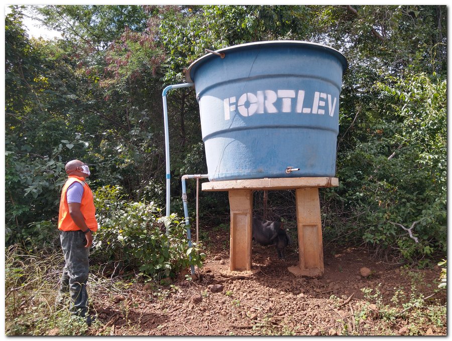 Chefe da Defesa Civil de Inhuma vistoria abastecimento de Água - Imagem 4
