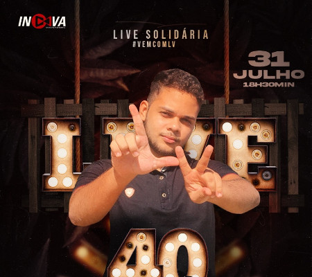 Nesta sexta tem Live solidária com Lucas Viana