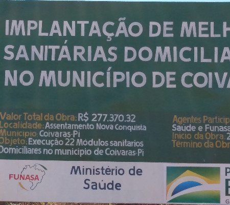 Assentamento Nossa Conquista será contemplado com obras de Melhorias Sanitárias Domiciliares
