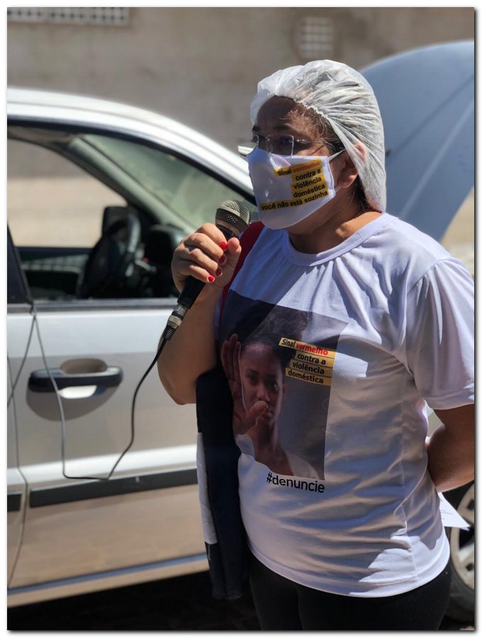 Campanha sinal vermelho contra a violência doméstica em Inhuma-Piauí - Imagem 2