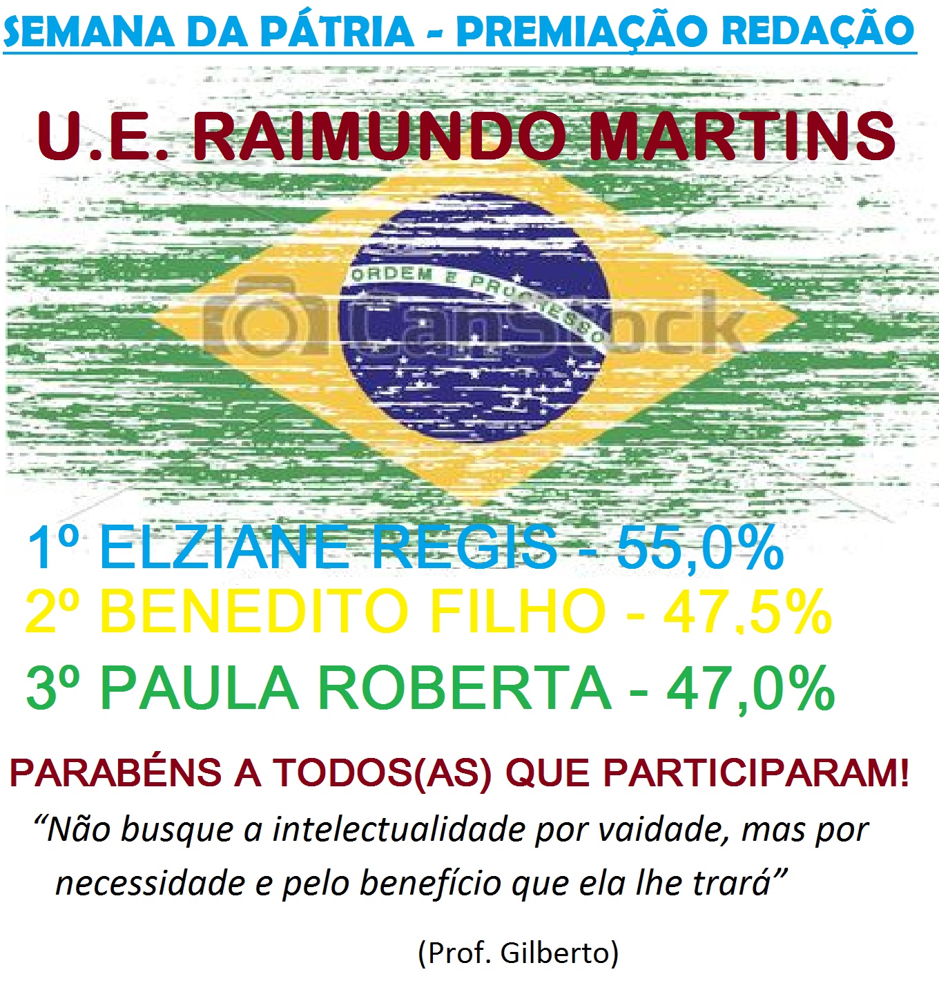 Ensino médio da UERM realiza o 1º Concurso de Redação e Desenho alusivo à Semana da Pátria - Imagem 2