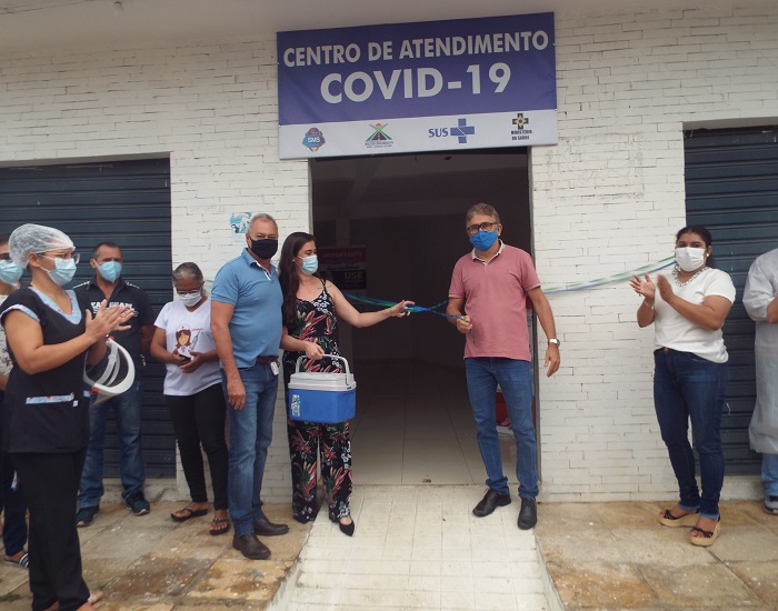 Milton Brandão: Inaugura Centro de Atendimento a Covid-19 com vacinação para 29 funcionários da saúde - Imagem 8
