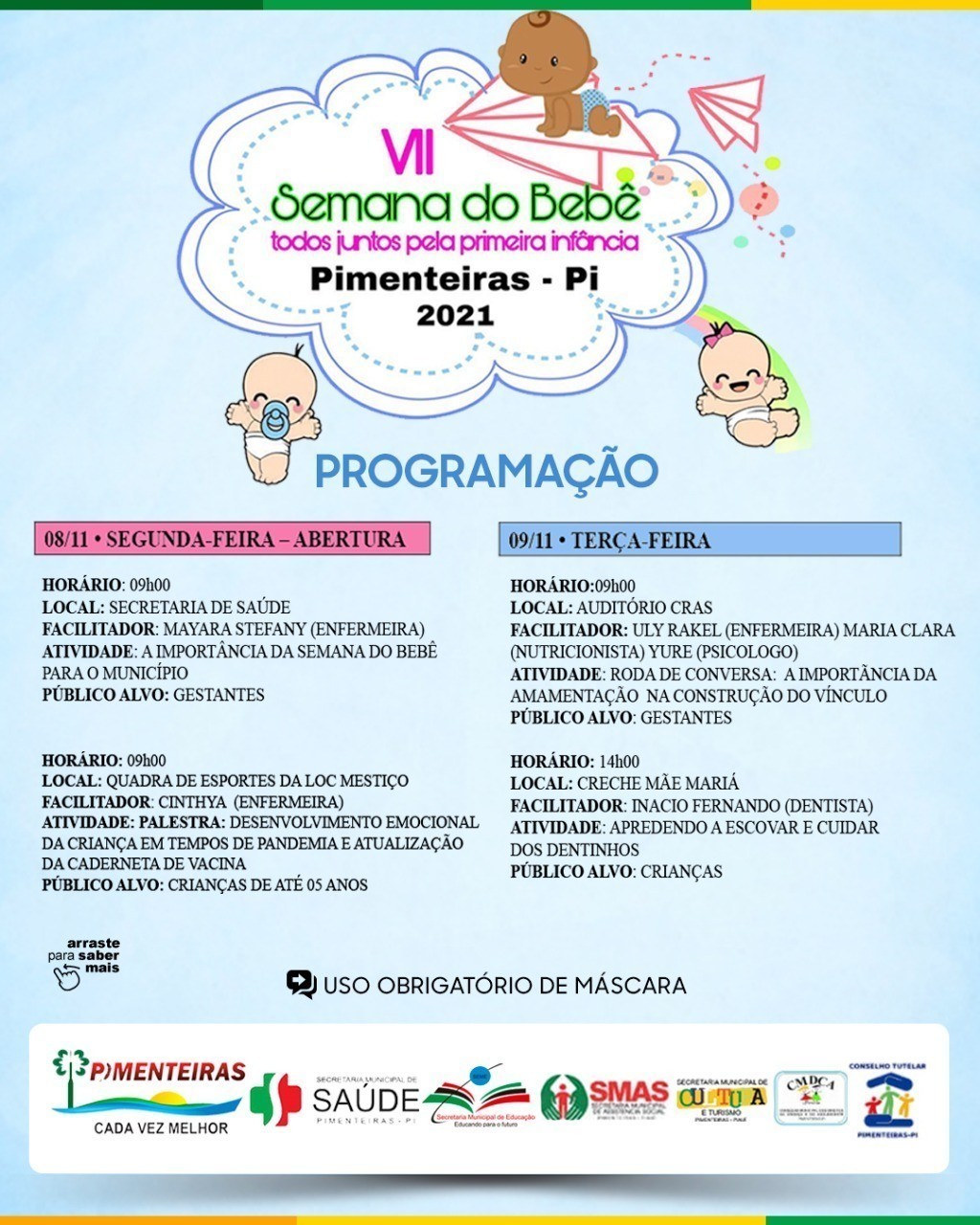 Prefeitura divulga programação da Semana do Bebê 