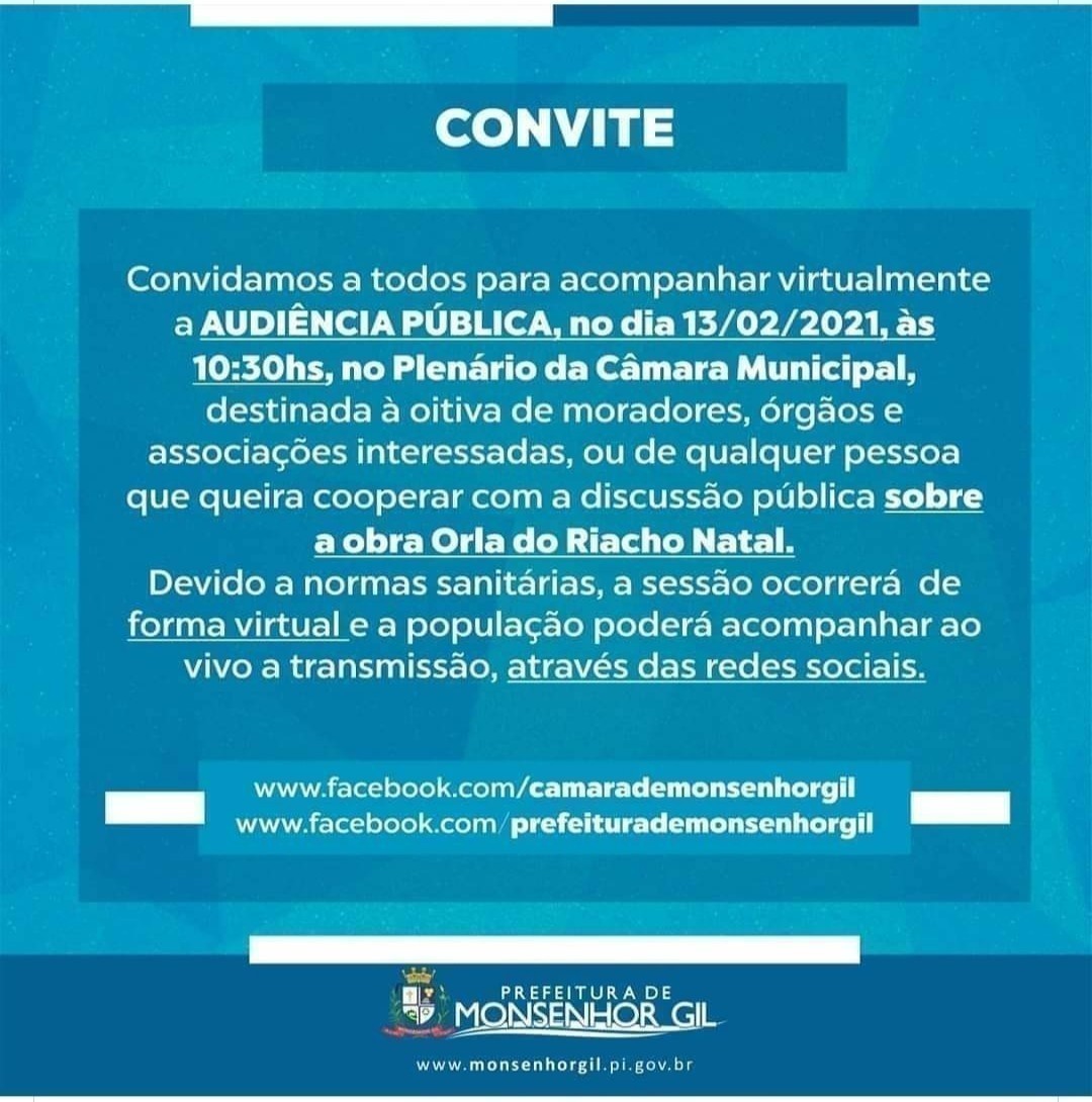 Orla do Riachão, uma obra que trará mais progresso e irá criar um novo cartão postal em Monsenhor Gil