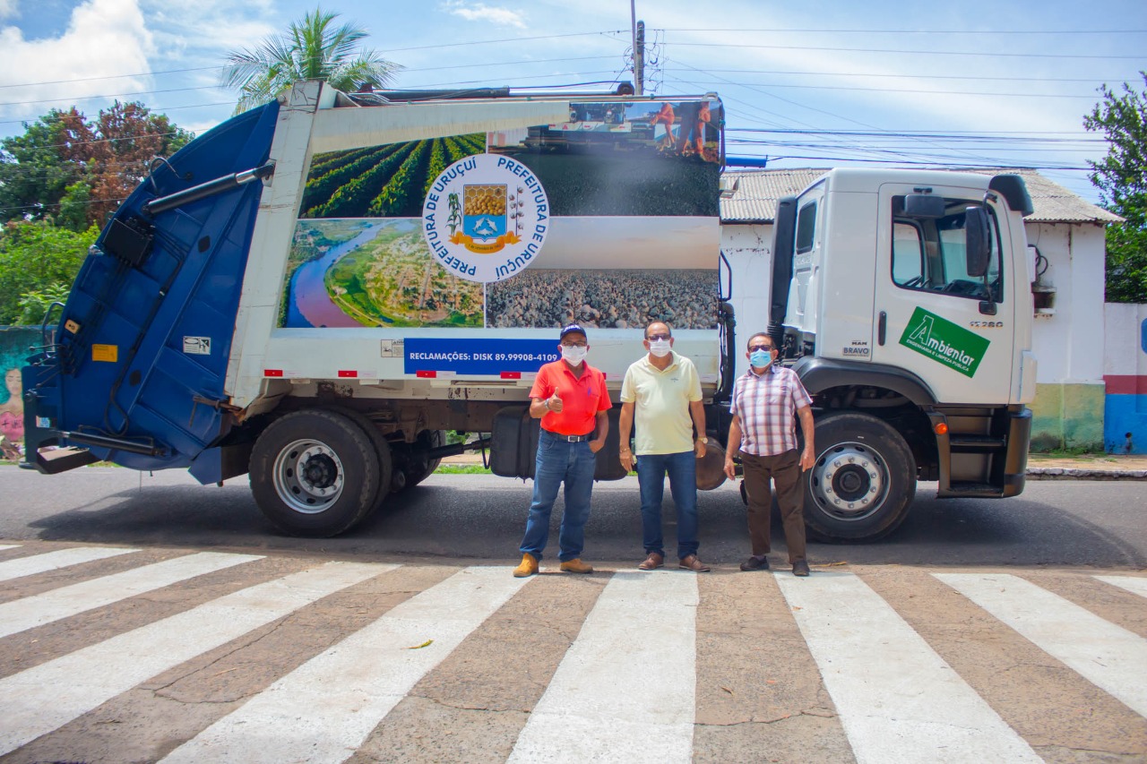 Prefeitura de Uruçuí tem nova frota de veículos para coleta de lixo - Imagem 1