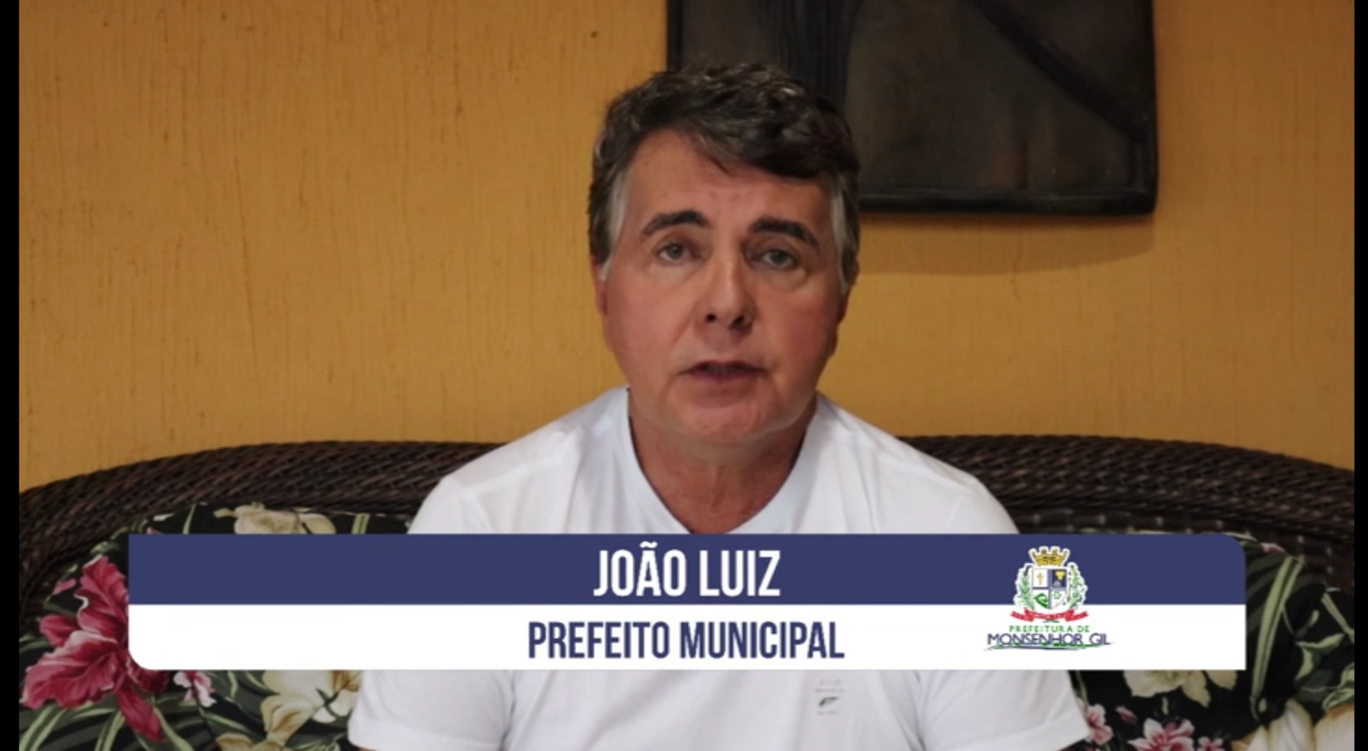 Covid-19 - Prefeito João Luiz grava mensagem e faz apelo e um alerta para população - Imagem 1