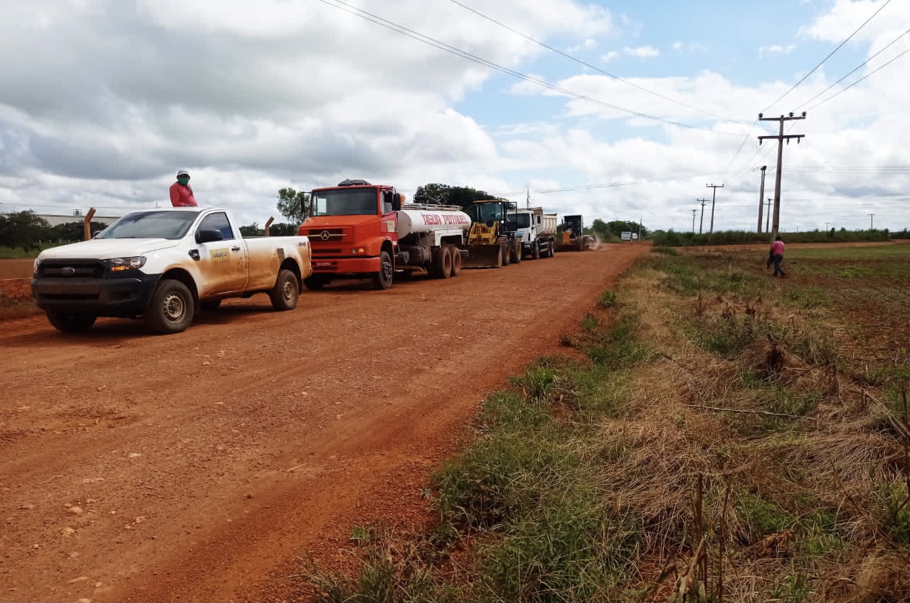 Trecho da PI 391 está sendo recuperada pela PMU e Associação de Produtores - Imagem 1