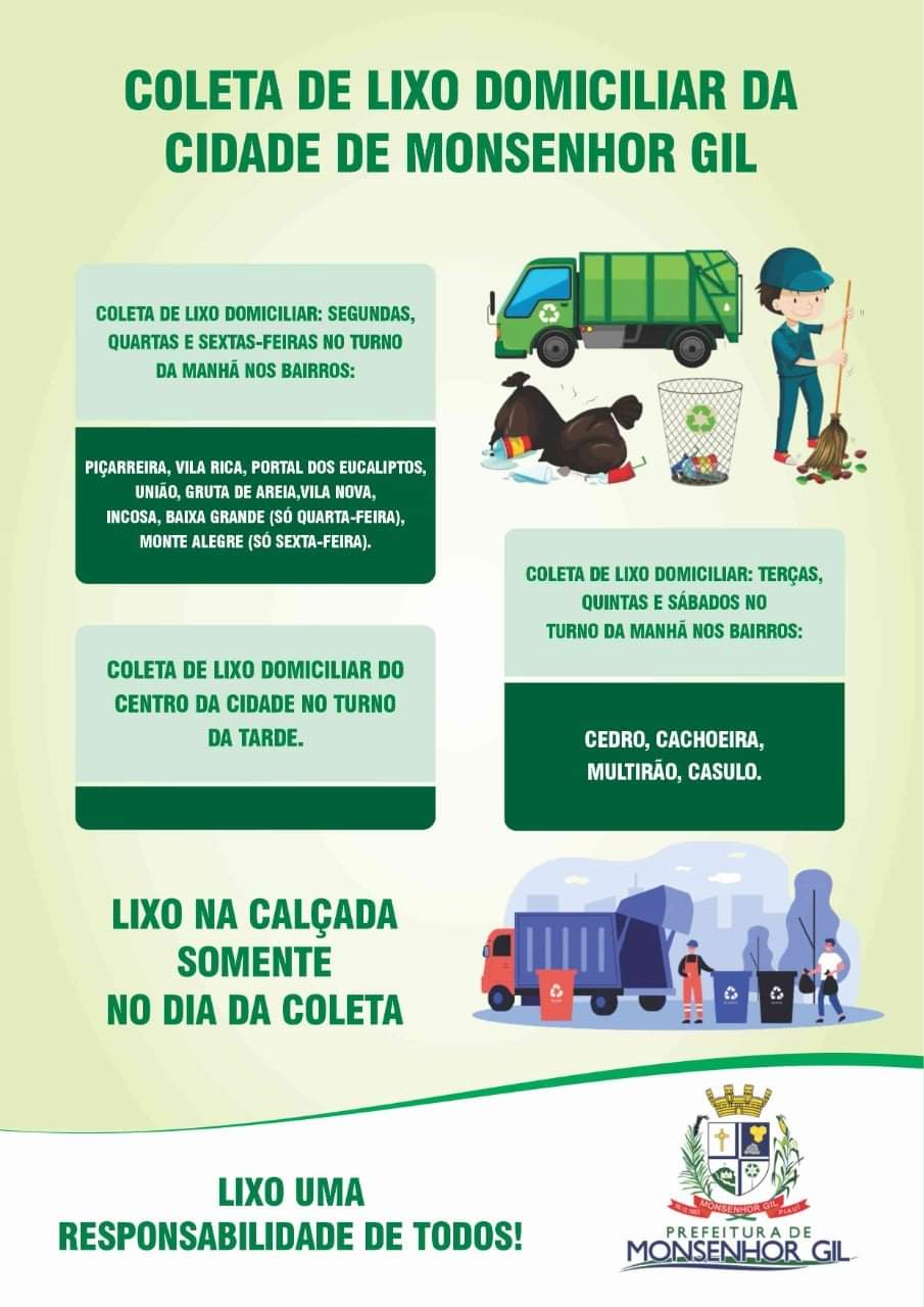 Novo sistema de coleta do lixo domiciliar entrando em funcionamento em Monsenhor Gil - Imagem 2