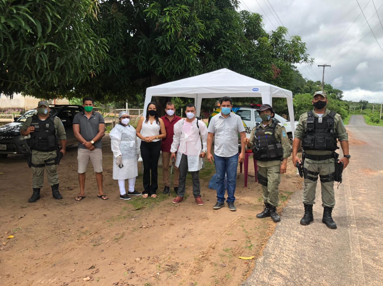 A implantação das barreiras é uma ação da Secretaria de Saúde, Vigilância Sanitária e com apoio da Polícia Militar  - Foto: Divulgação