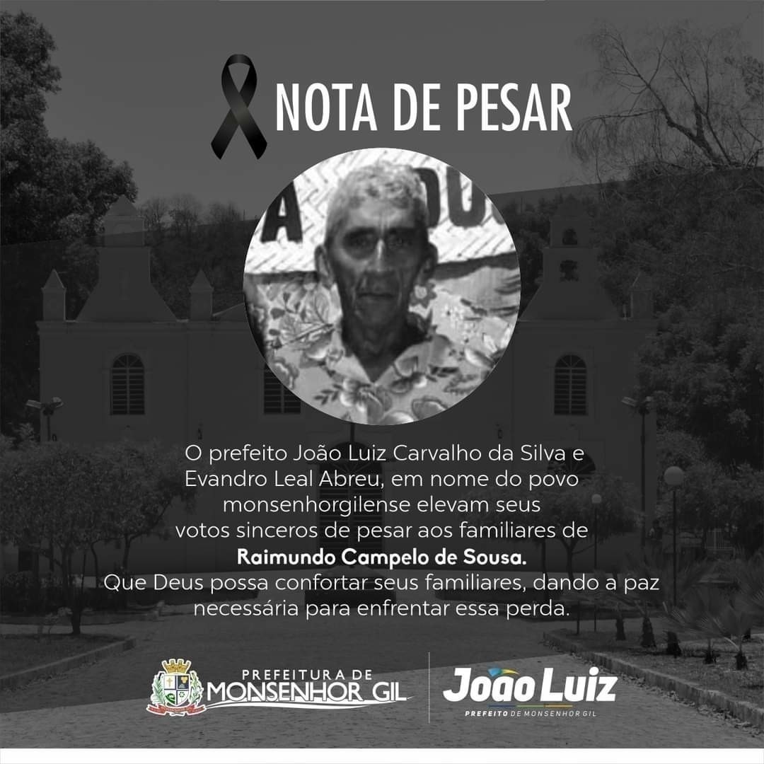 Monsenhor Gil se despede de seu Raimundo Sousa