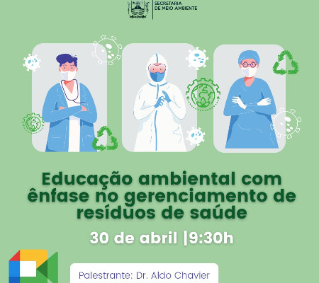 Palestra discutirá o gerenciamento de resíduos da saúde