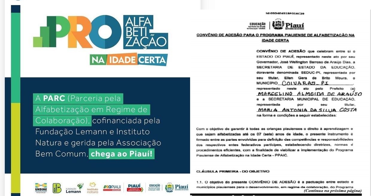 Coivaras e Semec aderem ao programa Alfabetização na Idade Certa - Imagem 1