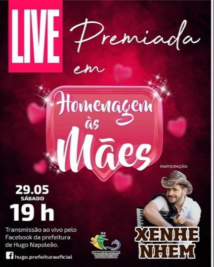 Prefeitura de Hugo Napoleão realizará live com sorteio de prêmios no sábado - Imagem 1