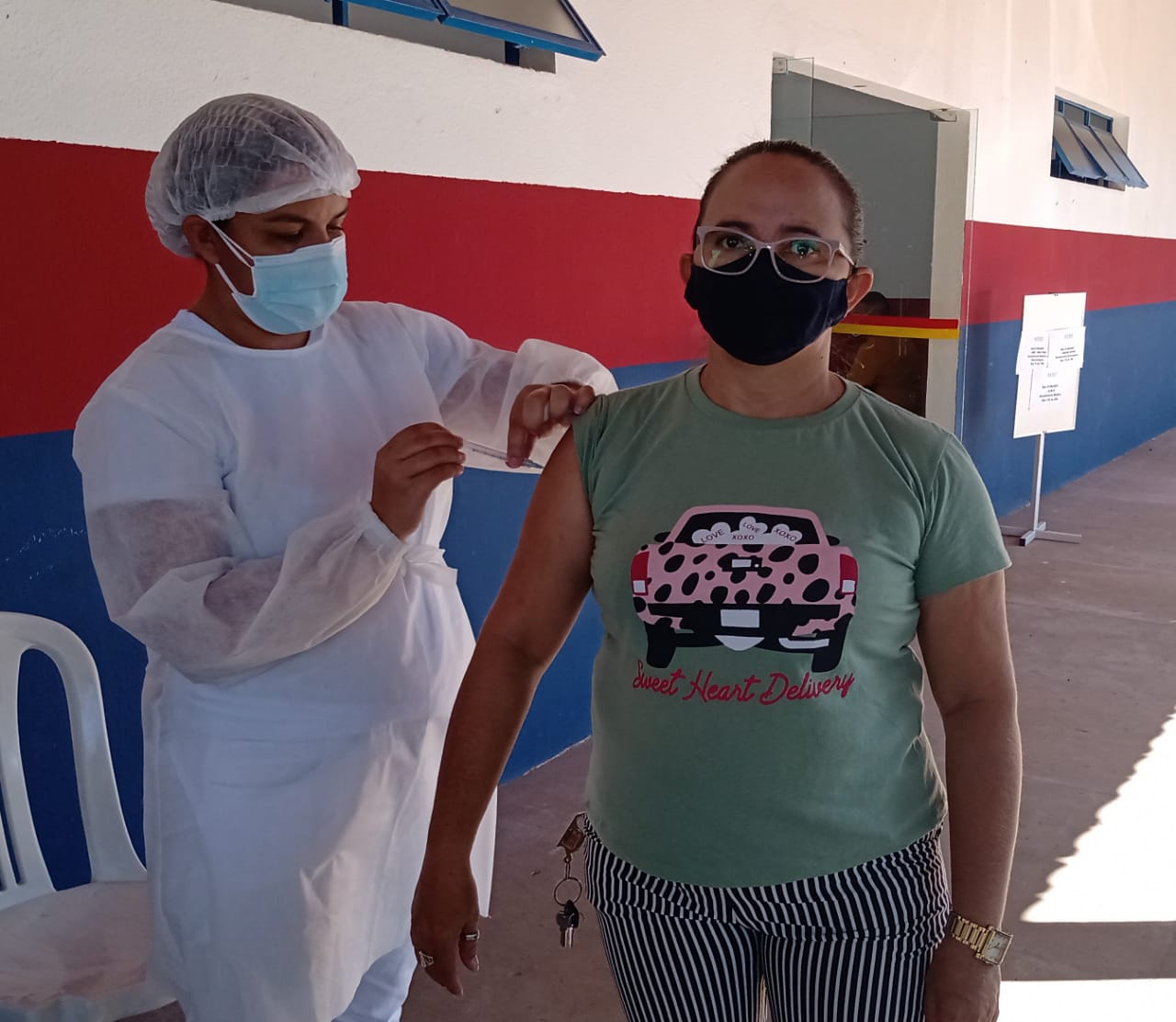 Saúde de Agricolândia iniciou a vacina dos professores contra COVID-19 - Imagem 2