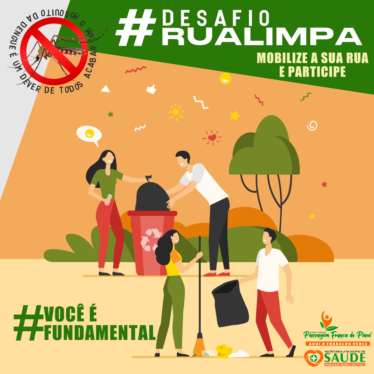 Projeto contra a Dengue quer lixo zero nas ruas de Passagem Franca do Piauí - Imagem 1