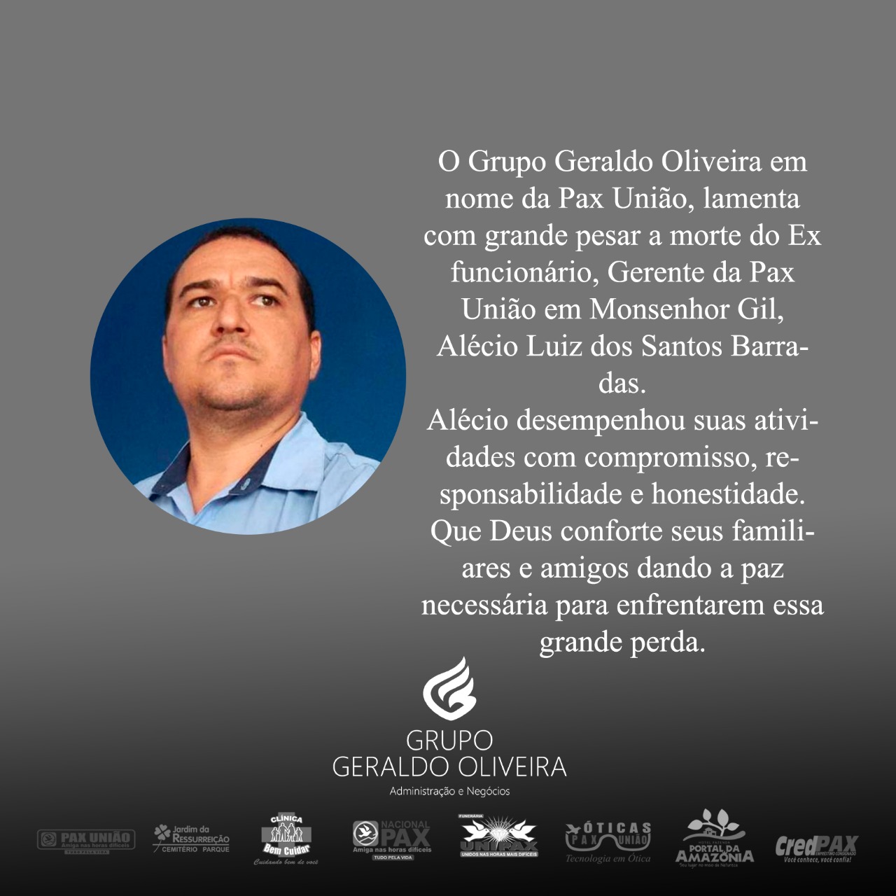 Alecio Barradas, 32ª vítima de Covid-19 em Monsenhor Gil - Imagem 3