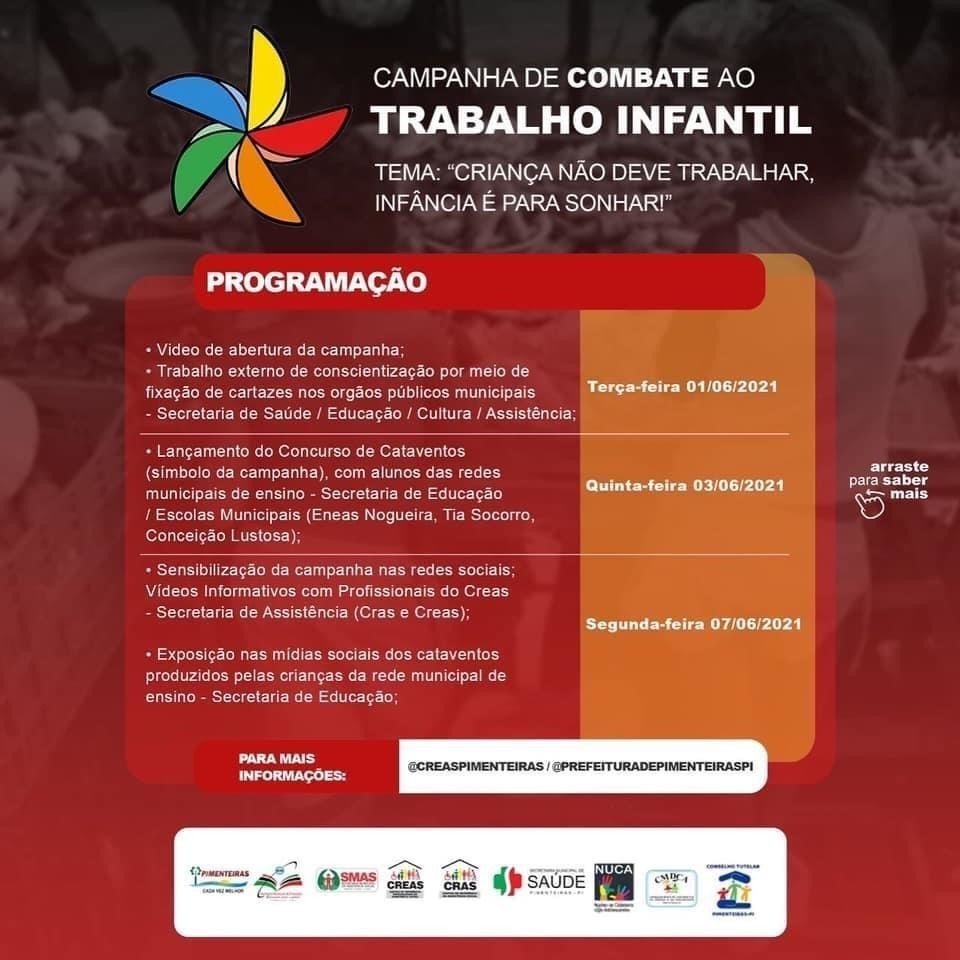 SMAS de Pimenteiras divulga programação ao dia 12 de junho