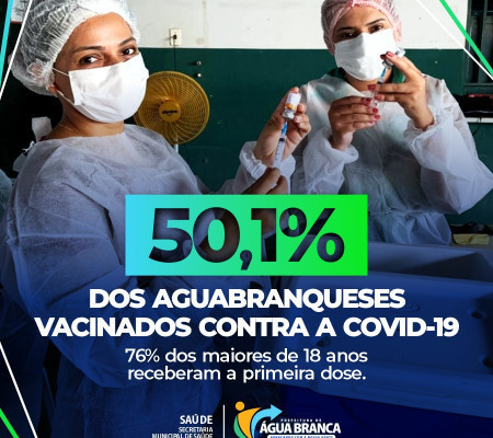 Água Branca avança na vacinação contra a covid-19