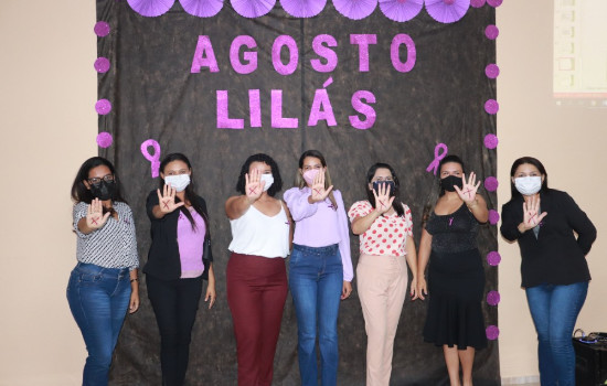 Assistência Social de Lagoinha realizou palestra sobre o Agosto Lilás