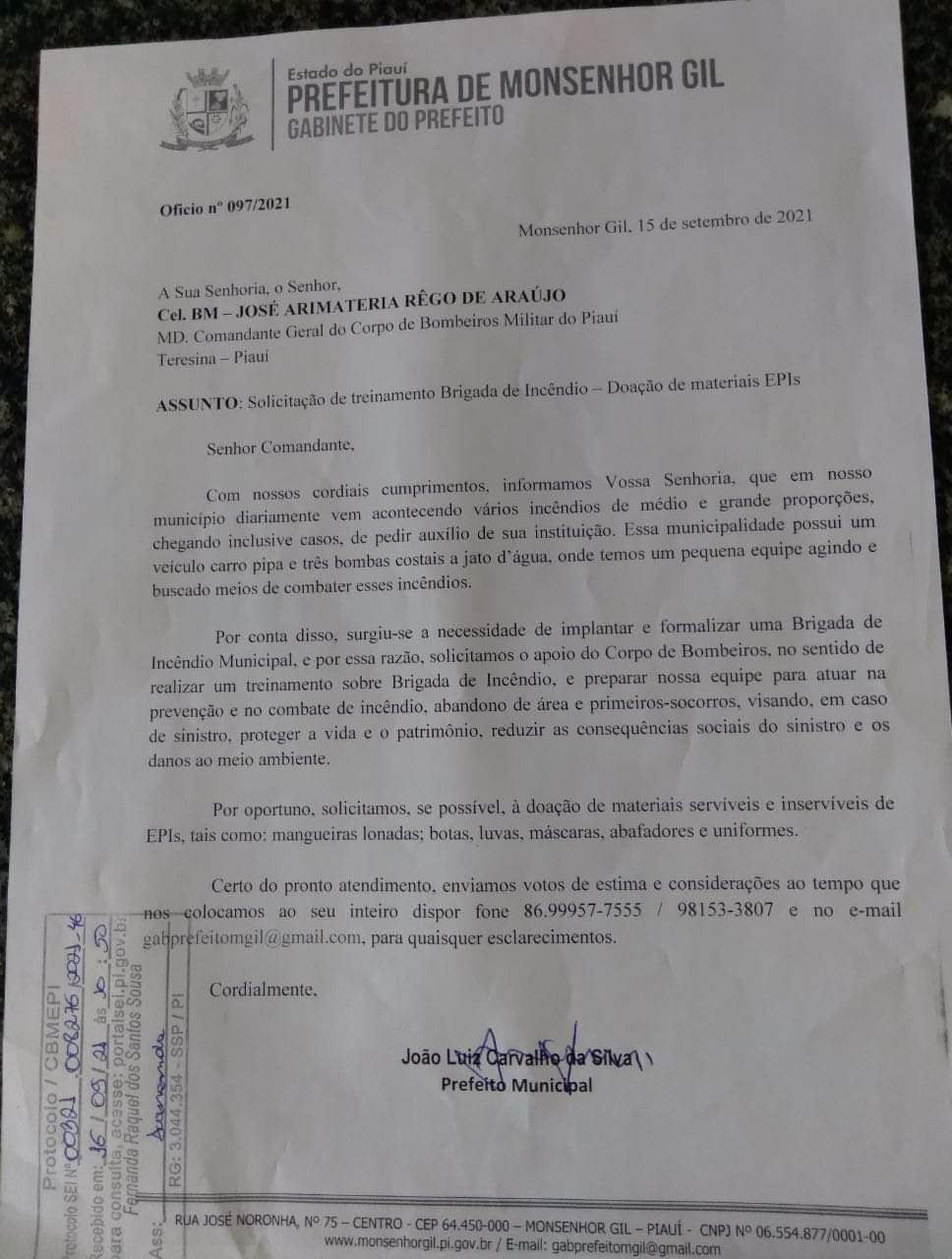 Prefeitura de Monsenhor Gil em defesa do meio ambiente, das queimadas - Imagem 3