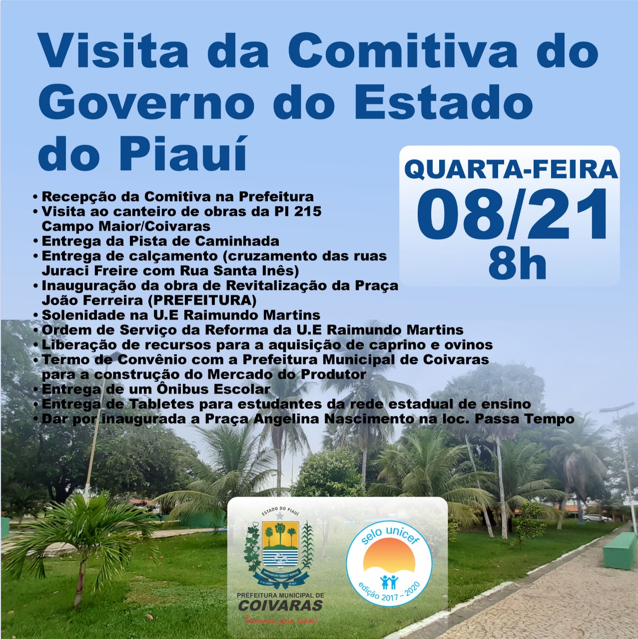 Pro Piauí em Coivaras: inauguração de obras e anunciará mais investimentos - Imagem 2