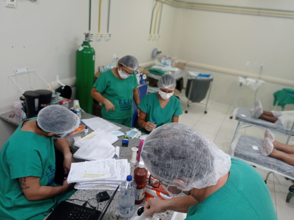 Mutirão de catarata no Hospital de Água Branca