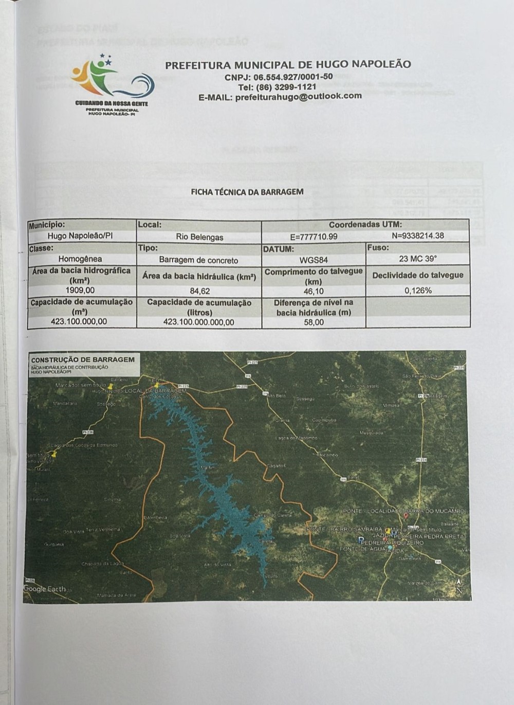 Projeto de construção de barragem  é entregue ao senador Marcelo Castro - Imagem 3