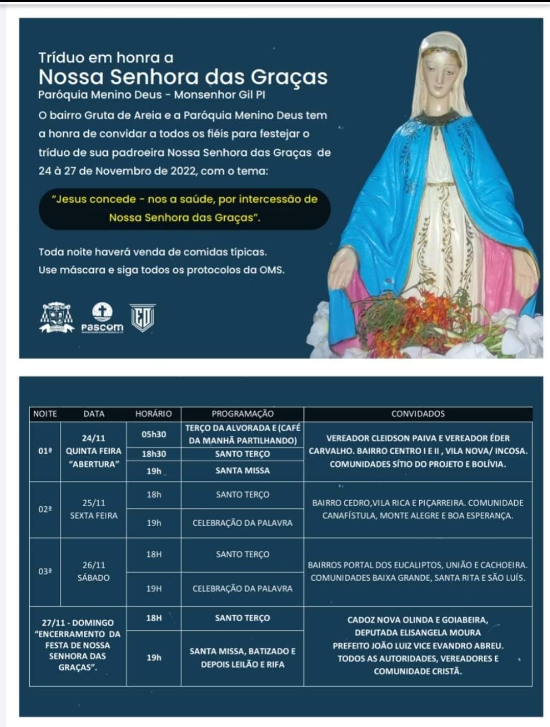 Vice prefeito Evandro Abreu participa de festejos em Monsenhor Gil - Imagem 1