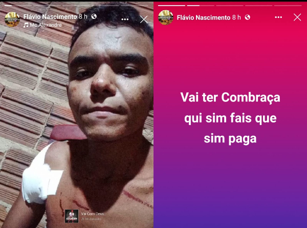 Jovem faz ameaças em rede social após tentativa de homicídio no Piauí