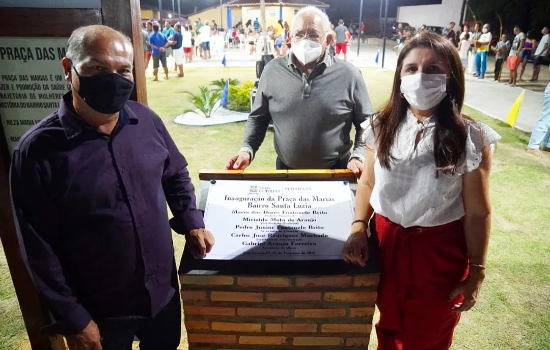 Prefeitura inaugura revitalização da praça do bairro Santa Luzia