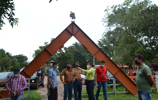 Prefeita Ivanária Sampaio solicita equipe de Bombeiros para Esperantina