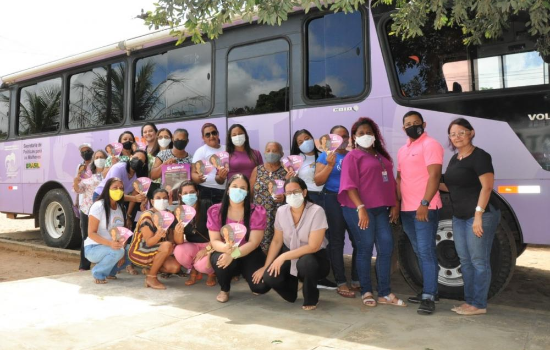 Mulheres são beneficiadas em ações do Ônibus Lilás em Hugo Napoleão