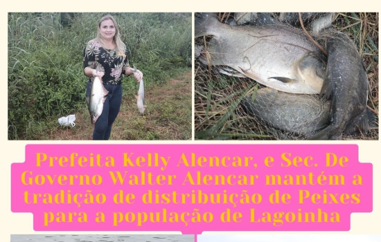 Prefeitura de Lagoinha distribuiu 2.500 quilos de peixe para a População