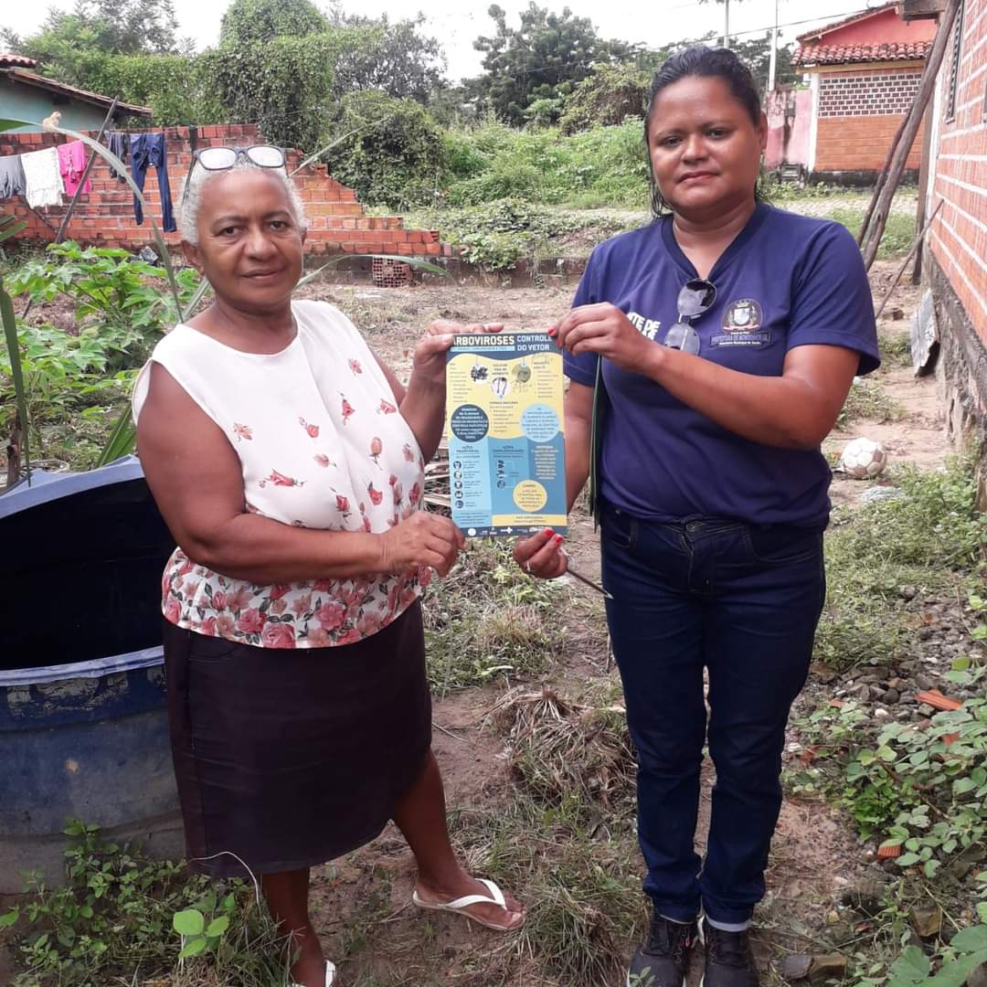 Agentes comunitários de Monsenhor Gil em campo contra o mosquito da dengue