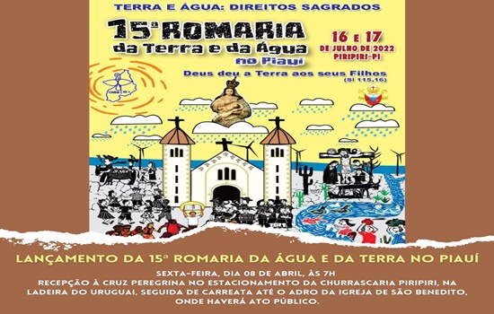 Lançamento da “XV Romaria da terra e da água”