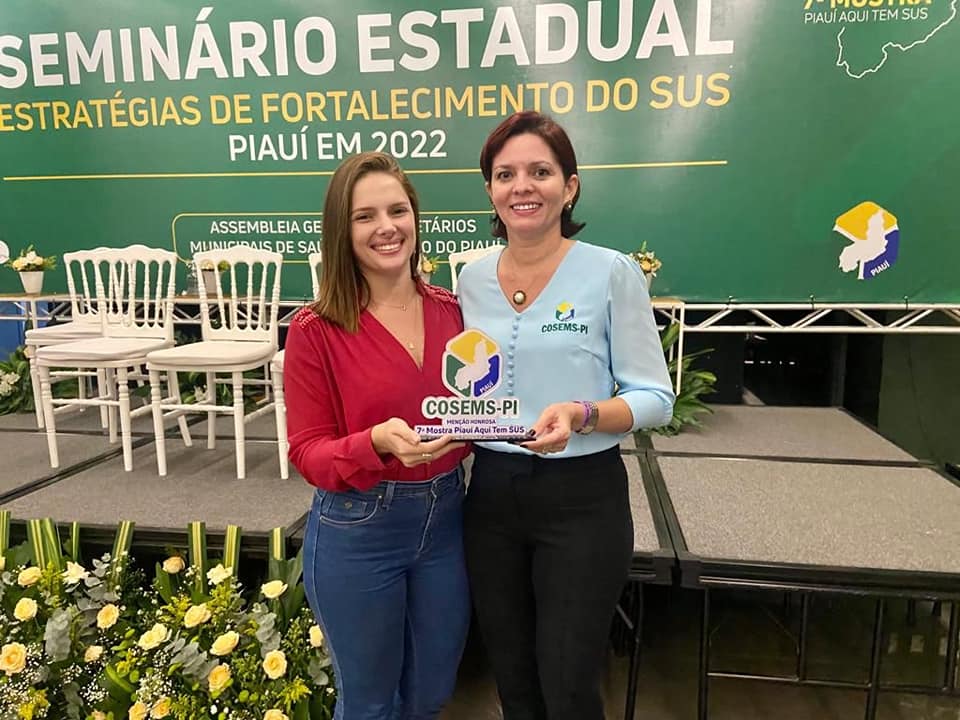 Oeiras recebe premiação em Mostra de Experiências Exitosas da Saúde no PI