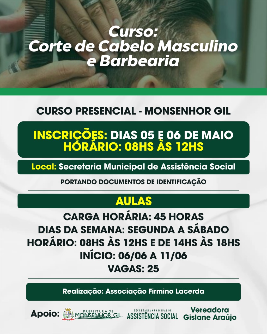 Prefeito João Luiz participa do enceramento de curso em Monsenhor Gil - Imagem 1