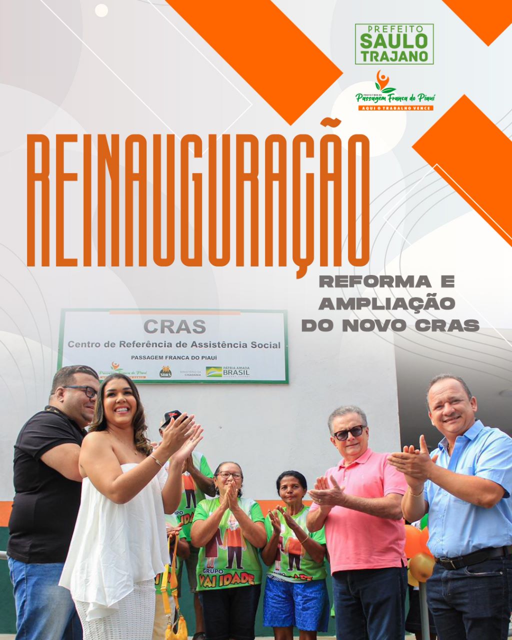 Prefeitura de Passagem Franca entrega reforma e ampliação do CRAS 