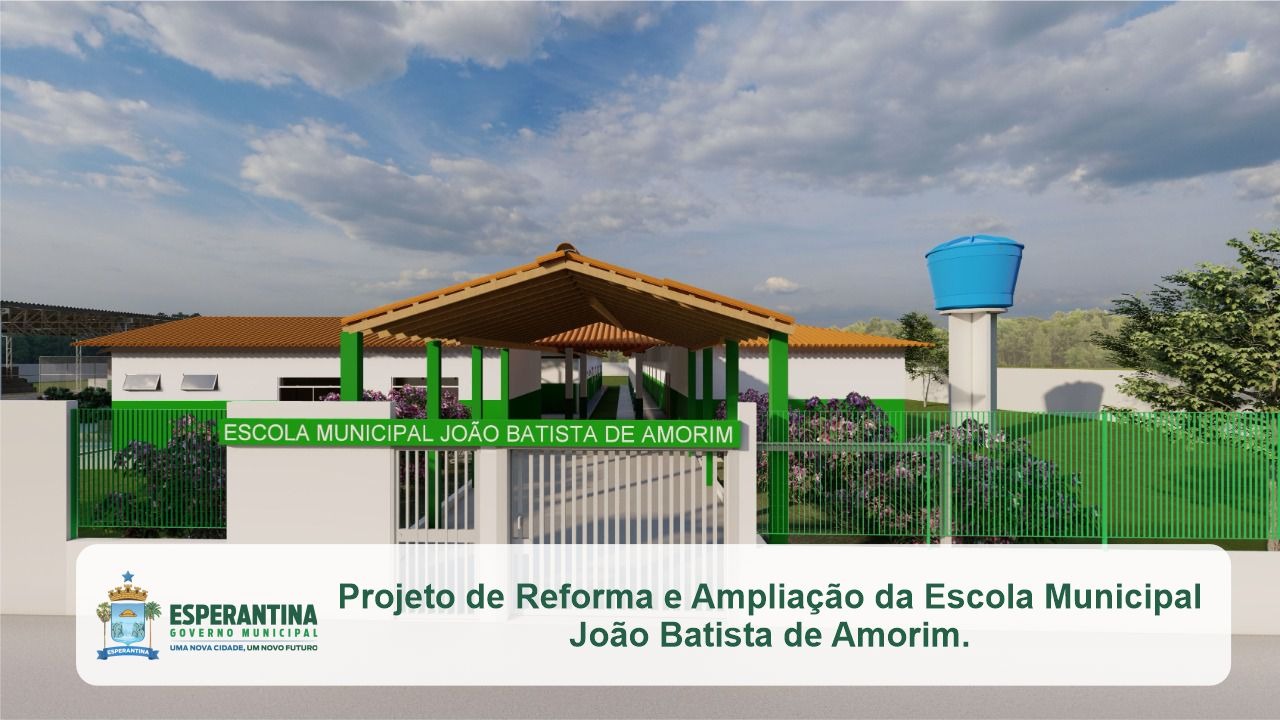 Escola João Batista de Amorim no Mundo está sendo reformada e ampliada - Imagem 1