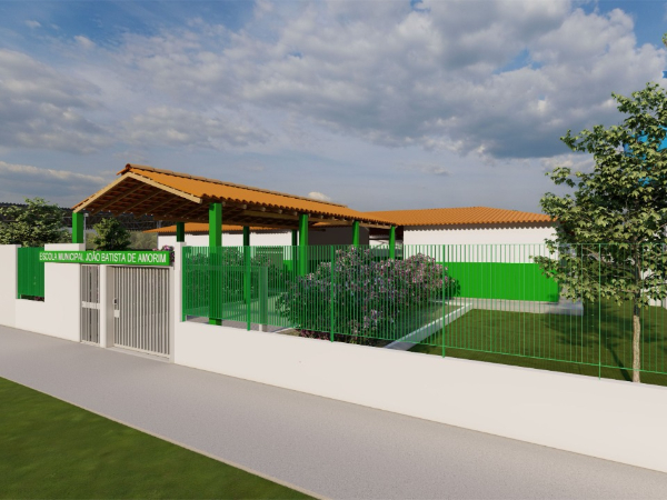 Escola João Batista de Amorim no Mundo está sendo reformada e ampliada 