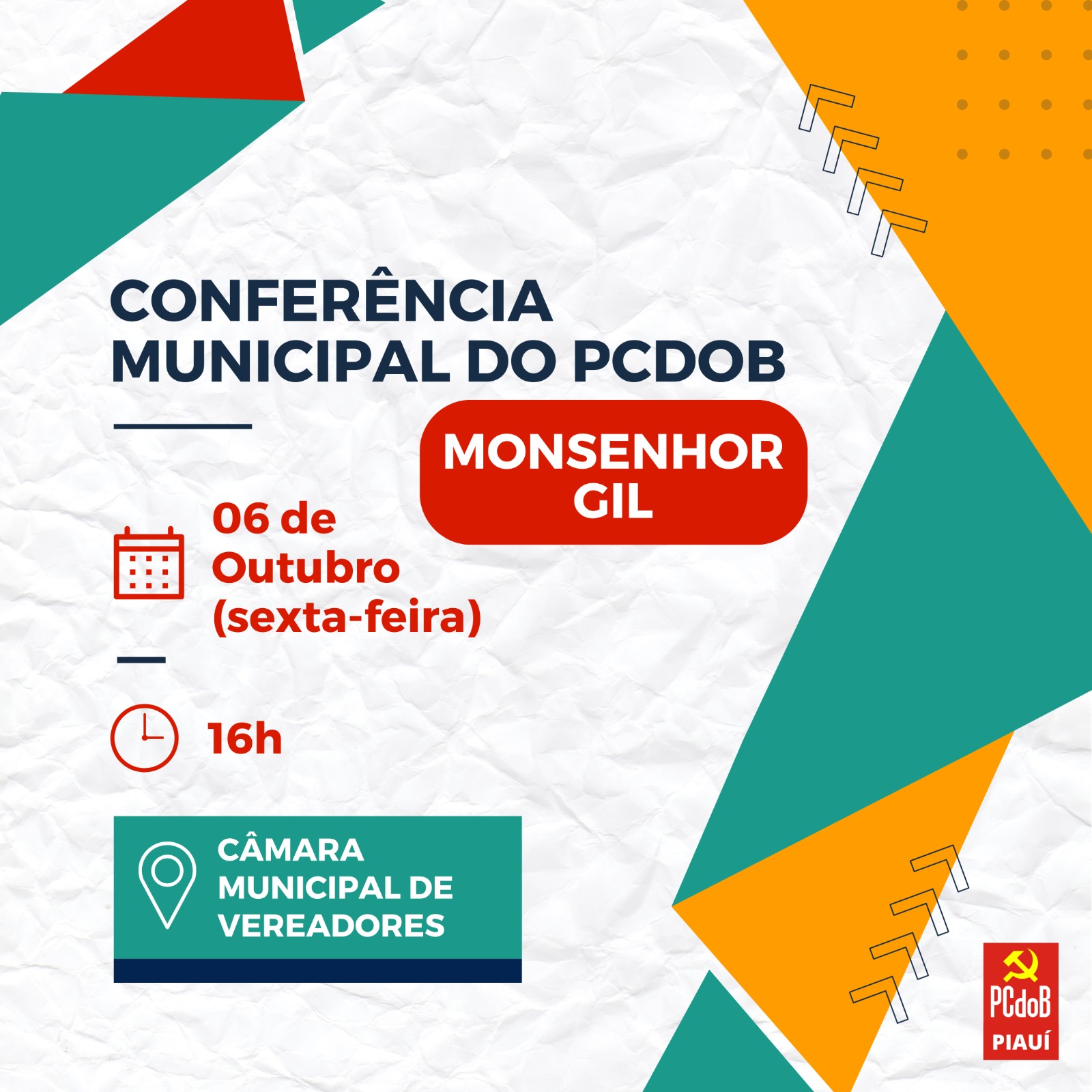 PC do B realiza Conferência em Monsenhor Gil com várias presenças - Imagem 1